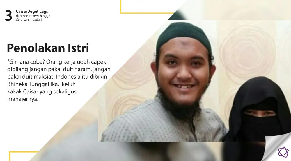 Caisar Joget Lagi, dari Kontroversi hingga Ceraikan Indadari. (Foto: Instagram/@anisa.chairina, Desain: Nurman Abdul Hakim/Bintang.com)