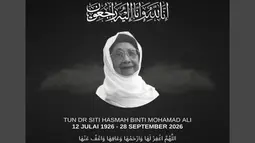 Malaysia Gelar Pemakaman Kenegaraan untuk Siti Hasmah