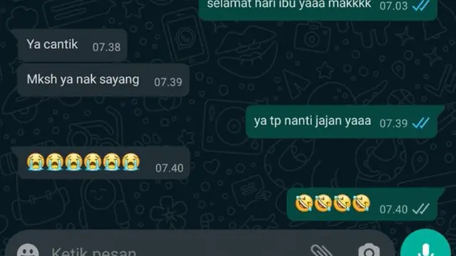 6 Chat Anak Beri Ucapan Selamat Hari Ibu Ini Bikin Ngakak
