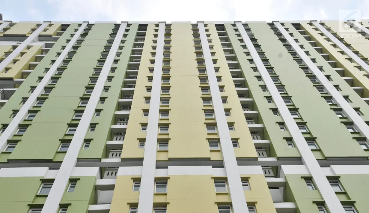 Suasana rumah susun sewa (Rusunawa) Pasar Rumput, Jakarta, Senin (15/7/2019). Rusunawa Pasar Rumput rencananya akan diresmikan oleh Presiden Jokowi pada bulan Agustus 2019 mendatang. (merdeka.com/Iqbal S. Nugroho)