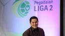 <p>Ketua umum PSSI, Erick Thohir saat konferensi pers Pegadaian Liga 2 2024/2025 yang berlangsung di The Gade Tower, Senen, Jakarta, Selasa (03/09/2024). (Bola.com/Bagaskara Lazuardi)</p>