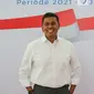 Direktur Utama BP Jamsostek, Anggoro Eko Cahyo berpose disela perkenalan jajaran direksi periode 2021-2026 di Plaza BP Jamsostek, Jakarta, Selasa (23/02/2021). (Liputan6.com/Fery Pradolo)