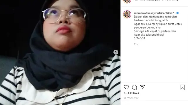 Kekeyi (Foto: Instagram/@rahmawatikekeyiputricantikka23)