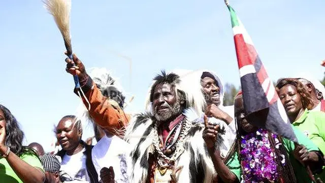 Peringatan Mau Mau di Nyeri (Sipa via AP Images)