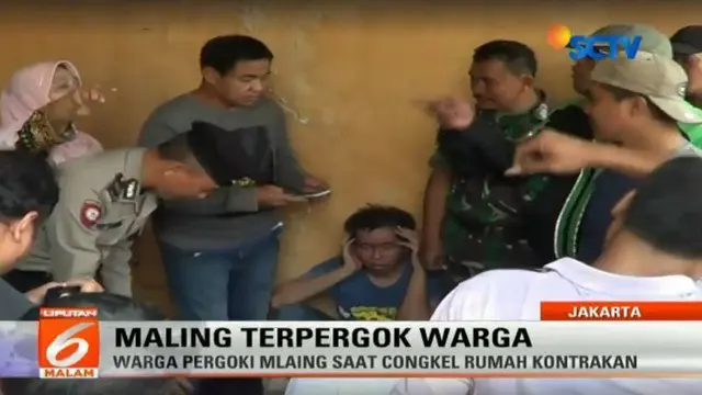 Pemuda yang diketahui bernama Ricky Riyadi itu adalah pencuri yang tepergok warga.