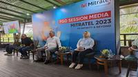 Media gathering PT Dayamitra Telekomunikasi Tbk (MTEL) atau Mitratel, Kamis, 16 Maret 2023. (Foto: Liputan6.com/Agustina Melani)