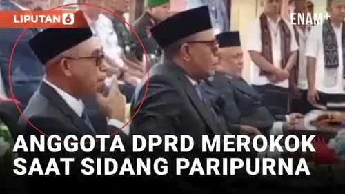 VIDEO: Walah, 3 Anggota DPRD Terpilih di NTT Merokok Saat Sidang Paripurna Pelantikan