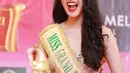 Menyandang gelar Miss Grand International 2016, Ariska Putri Pertiwi langsung berkantor di Bangkok. Guna menjalankan tugasnya membawa misi perdamaian dunia. (Adrian Putra/Bintang.com)