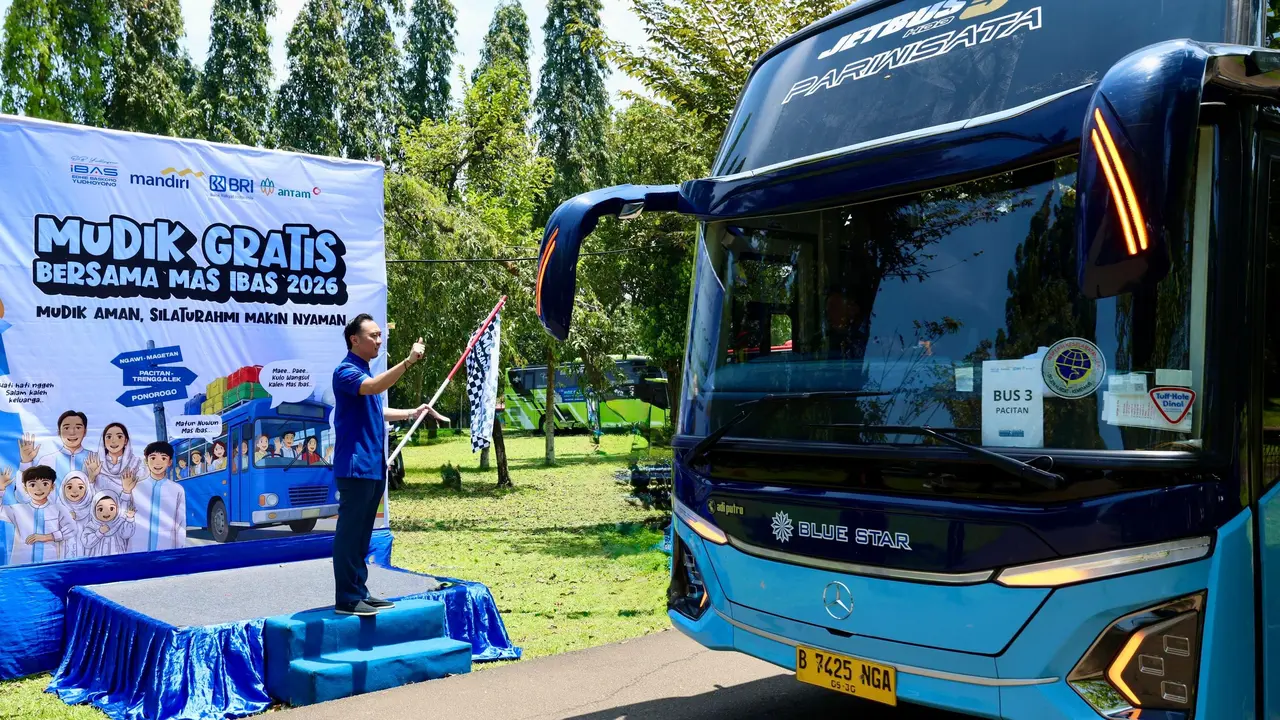 Wakil Ketua MPR RI, Edhie Baskoro Yudhoyono (Ibas), melepas program “Mudik Gratis Bersama Mas Ibas 2026” bertajuk “Mudik Aman, Silaturahmi Makin Nyaman.” (Istimewa)