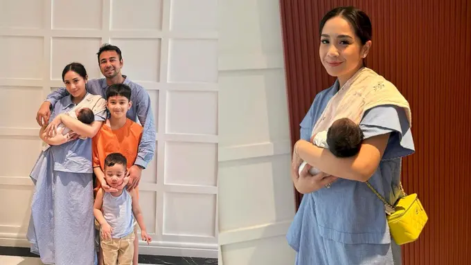6 Gaya Raffi Ahmad dan Nagita Slavina Kenalkan Anak Adopsi yang Bernama Lily