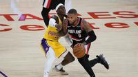 Damian Lillard (Nomor 0) Pimpin Blazers Bungkam Lakers di lanjutan NBA (AP)