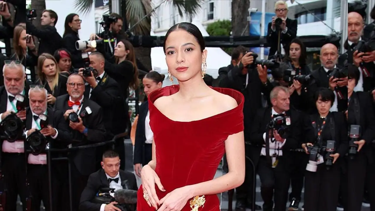 Anggunnya Putri Marino Bergaun Anggrek Bulan di Cannes 2024, Curi Perhatian Platform Fesyen Asing