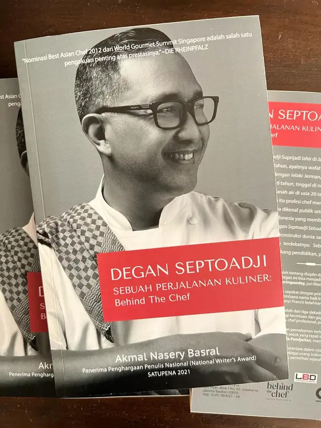 Bukan Buku Resep, Chef Degan Rayakan Ultah ke-55 dengan Luncurkan Biografi