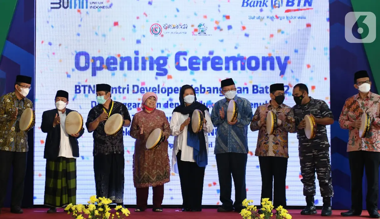 Peresmian pembukaan BTN Santri Developer Kebangsaan Batch 2 sebagai bentuk sinergi antara Bank BTN dan NU Circle dalam mencetak Santri Developer yang diharapkan dapat  mengurangi angka backlog perumahan di Indonesia yang mencapai 11 juta unit. (Liputan6.com/HO/BTN)