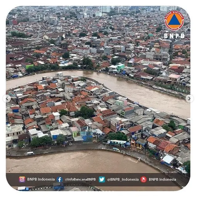 foto pantauan udara banjir Jakarta