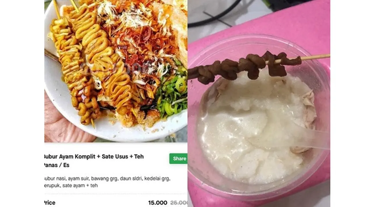 5 Makanan Order Online Ini Tak Sesuai Ekspektasi, Bikin Kecewa