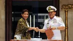 Kementerian Kelautan dan Perikanan (KKP) menandatangani nota kesepahaman dengan TNI Angkatan Laut di Mabes TNI, Cilangkap, (1/12/2014). (Liputan6.com/Helmi Fithriansyah)