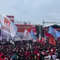 Relawan Buruh Sahabat Ganjar mengerahkan ribuan massa di Kampanye Akbar penutup Ganjar-Mahfud bertajuk 'Hajatan Rakyat' di Lapangan Pancasila, Simpang Lima, Semarang, Jawa Tengah, pada Sabtu (10/2/2024). (Ist)