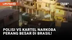 Edan! Polisi Hadapi Kartel Narkoba di Pusat Kota Rio de Janeiro