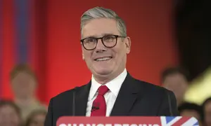 Pemimpin Partai Buruh Keir Starmer menang Pemilu Inggris 2024. (AP)