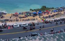 Pria Ini Bagikan Pemandangan Indah Pantai Sine dari Tepi Jalan, Videonya Viral Curi Perhatian