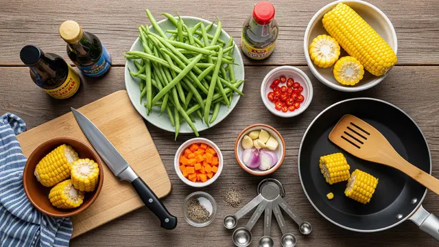 Resep Tumis Buncis Jagung Manis yang Disukai Anak-anak/AI Generated
