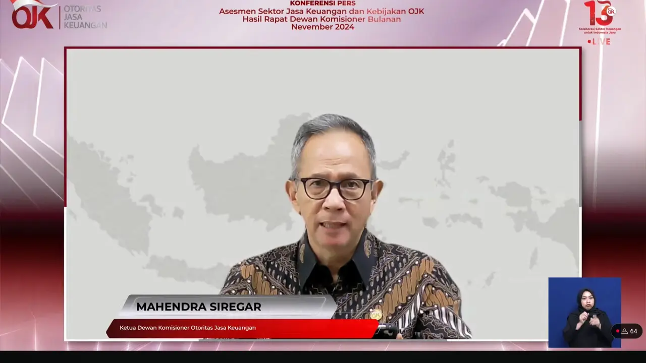 Bos OJK Pastikan Sektor Jasa Keuangan Terjaga Stabil