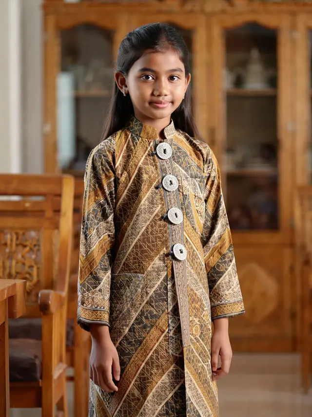 Model Gamis Batik Anak Perempuan Modern