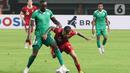 Beberapa kali aksi timnas Indonesia mampu menembus pertahanan Burundi. (Liputan6.com/Herman Zakharia)