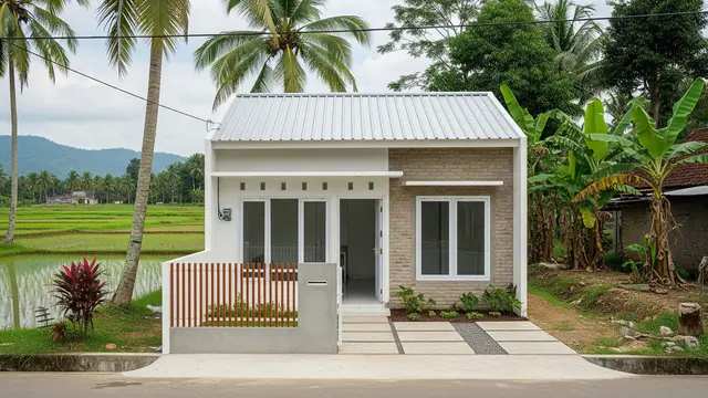 Desain Rumah Hemat & Cantik untuk Keluarga Muda di Pedesaan/Ilustrasi Gemini AI