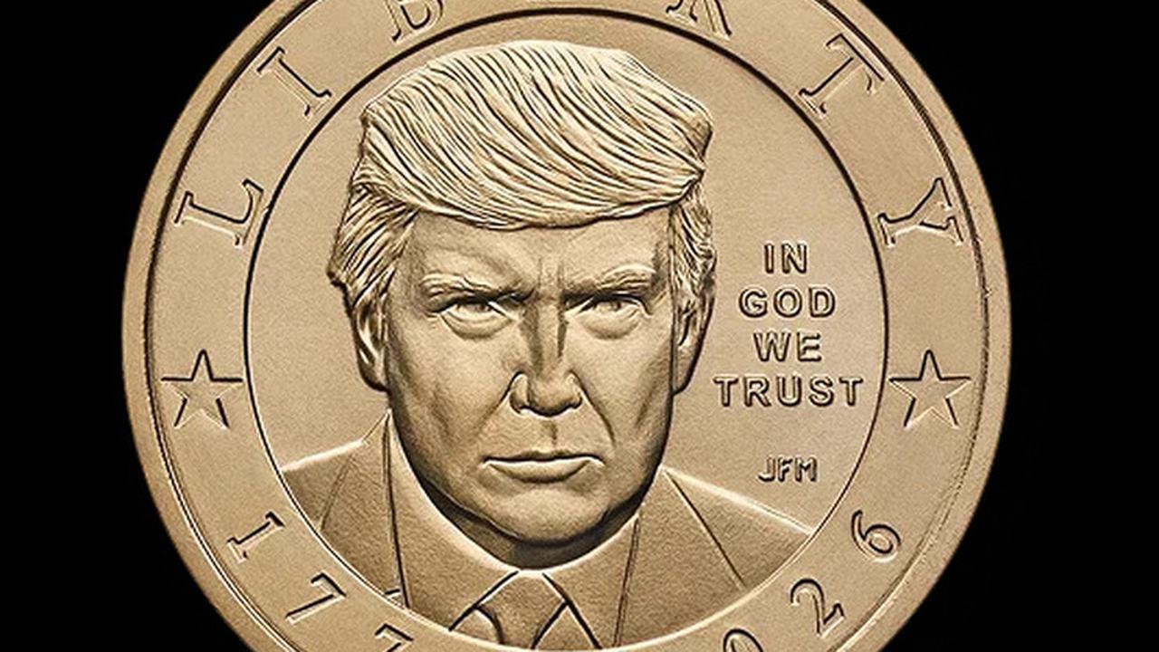 Potret Koin US$ 1 Bergambar Donald Trump