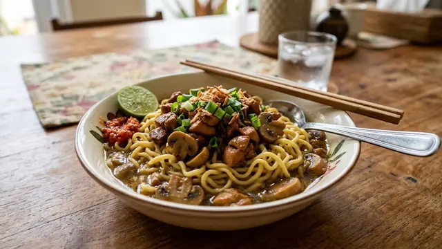 Resep Mie Ayam Jamur Rumahan yang Gurih ala Pedagang
