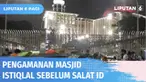 Satpol PP menertibkan pedagang kaki lima yang berjualan di sekitar Masjid Istiqlal, pada Sabtu (09/07) malam. Paspampres juga menutup sementara areal Masjid Istiqlal sebagai salah satu pengamanan terhadap Presiden Joko Widodo akan melaksanakan Salat ...