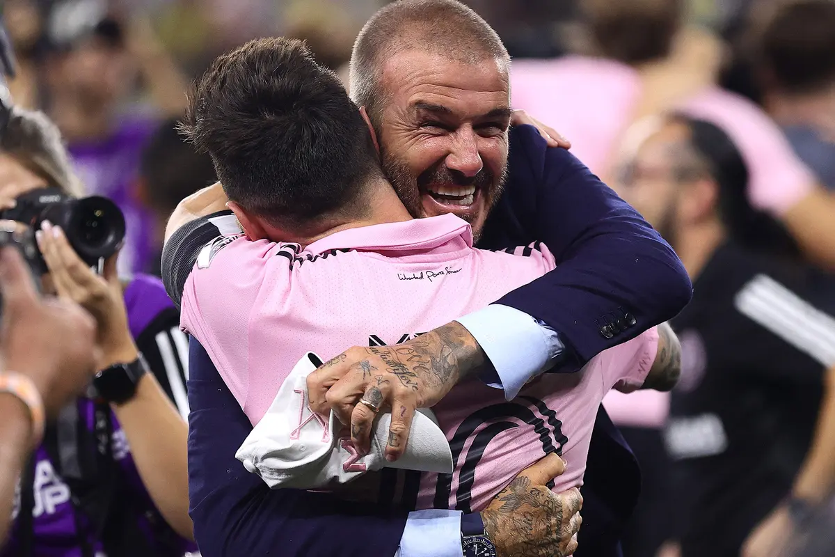 Foto: Girangnya Lionel Messi dan David Beckham Setelah Inter Miami Raih Gelar Juata untuk Pertama Kalinya