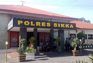 Kantor Polres Sikka, Kabupaten Sikka, NTT (Liputan6.com/Ola Keda)