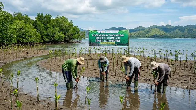 Mangrove Dukung Perdagangan Karbon NTB