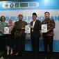 Kiri ke Kanan: Spesialis Gizi UNICEF Indonesia Sri Sukotjo, Ketua PW Fatayat NU Jateng Tazkiyatul Muthmainnah, Wakil Gubernur Jawa Tengah Taj Yasin Maimoen, Rektor Universitas Diponegoro Prof. Dr. Yos Johan Utama, S.H., M.Hum, Head of ECED Tanoto Foundation Eddy Henry (Istimewa)