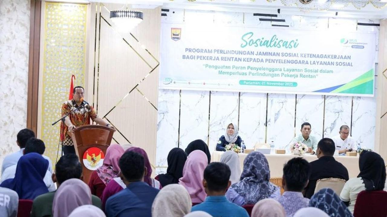 Pemkot Pariaman Gencarkan Sosialisasi Jamsostek untuk Lindungi Pekerja Rentan