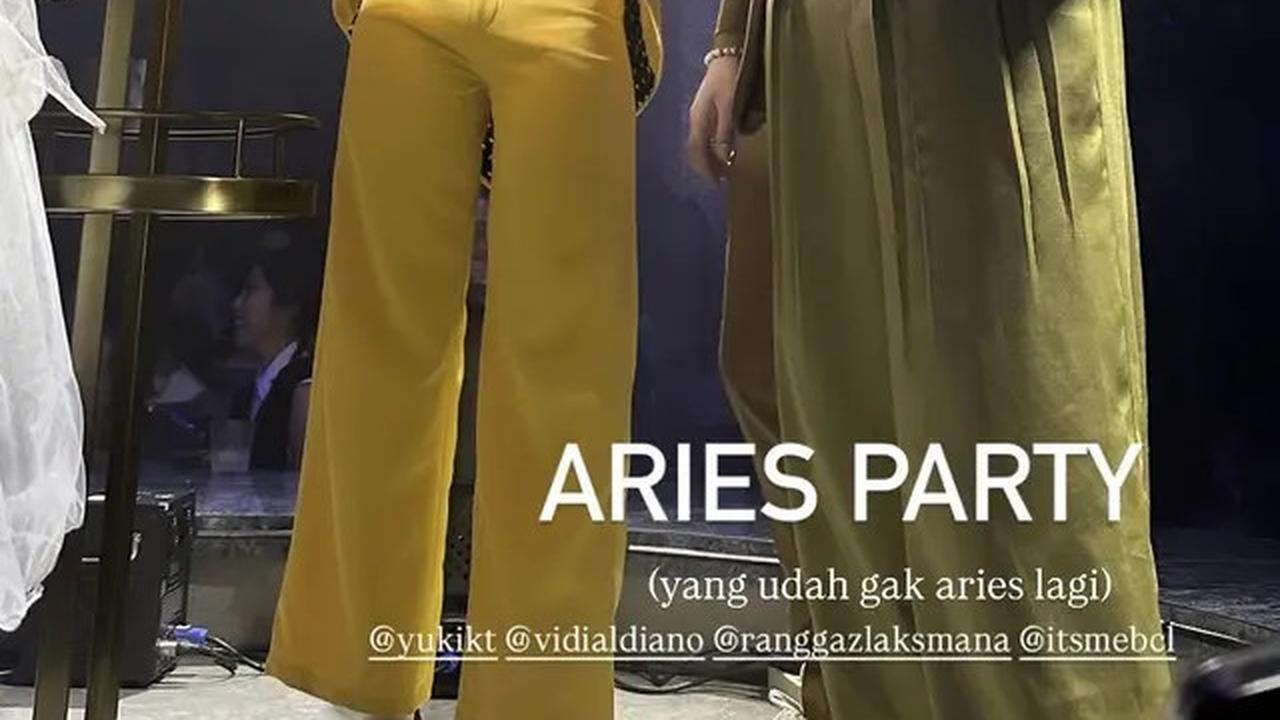 Gaya Totalitas Genk Aries Yuki Kato, Bunga Citra Lestari, Vidi Aldiano, dan Ranggaz Laksmana di Pesta Ulang Tahun Bertema TV Show 90an