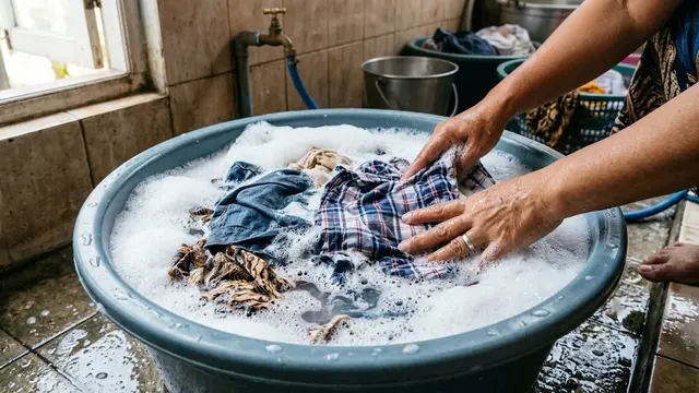 Merendam baju