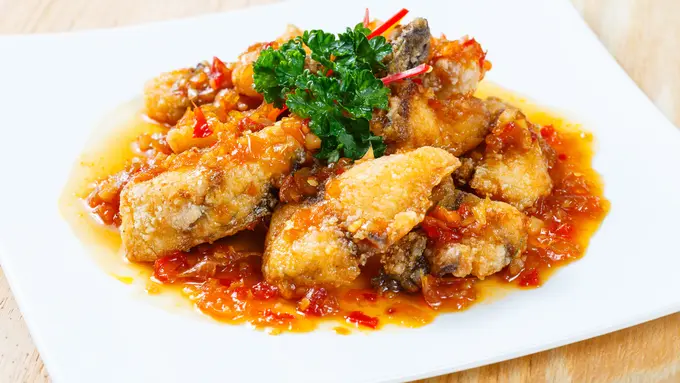 Resep Gurame Goreng Saus Pedas Manis