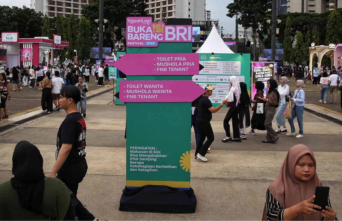 FOTO:  Ribuan Pengunjung Padati Even KapanLagi Buka Bareng BRI Festival 2025