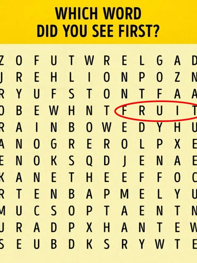 Kata Pertama yang Kamu Temukan dalam Gambar Acak Ini Dapat Ungkap Kepribadianmu