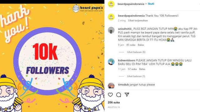 Toko Kue Beard Papa di Indonesia Dikabarkan Tutup, Warganet Berduka dan Serbu Media Sosial