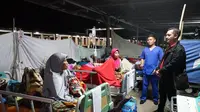 Korban gempa Lombok dapat bantuan kontainer medis. (Istimewa)