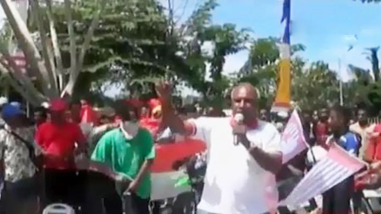 VIDEO: Demo Anti-OPM dan KNPB di Kerrom Papua Diwarnai Kericuhan