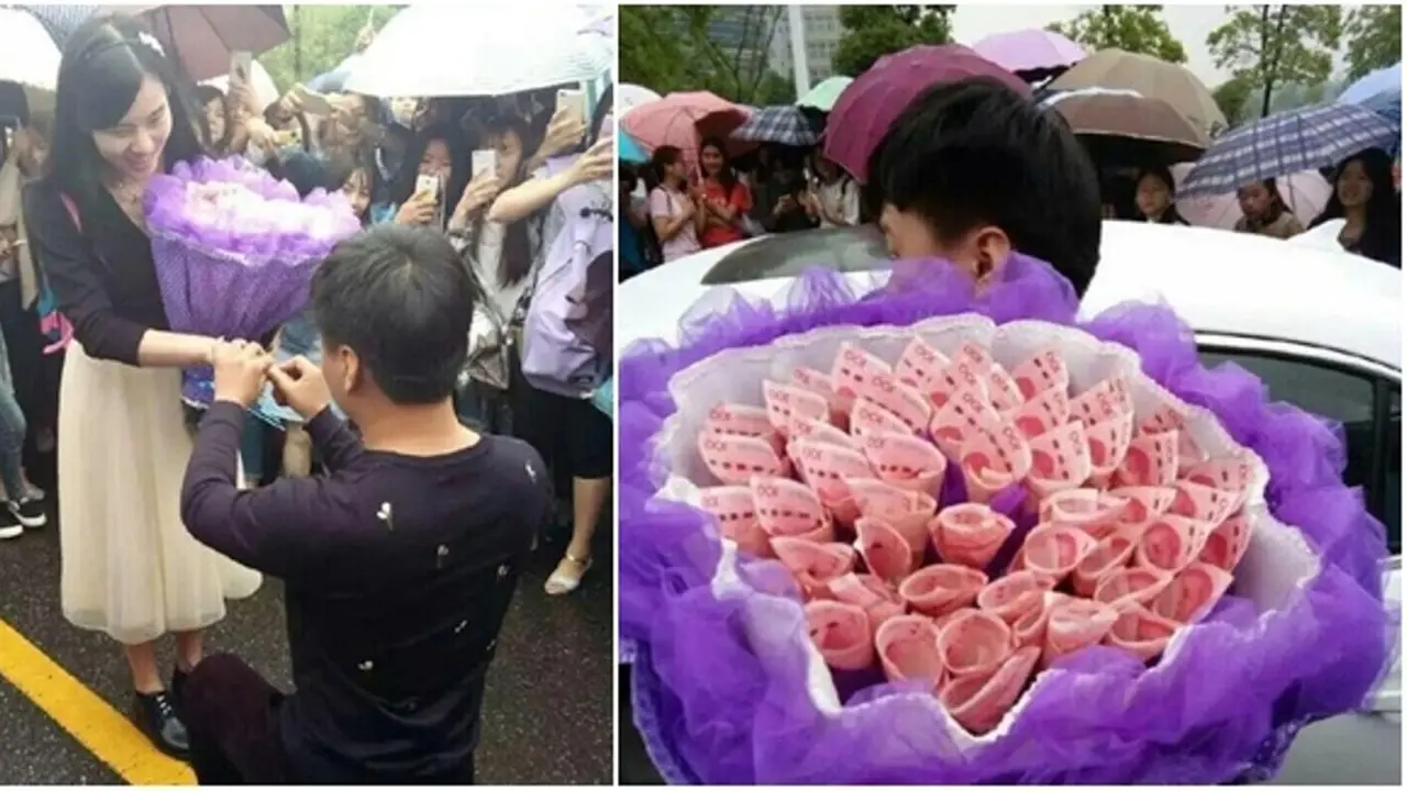 Dilamar Pakai Buket Uang, Terima Nggak, ya?