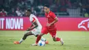 Pemain Timnas Indonesia, Marselino Ferdinan, saat melawan Mozambik pada FIFA Matchday di Stadion Utama Gelora Bung Karno (SUGBK), Jakarta, pada Selasa (9/6/2026). (Bola.com/Abdul Aziz)