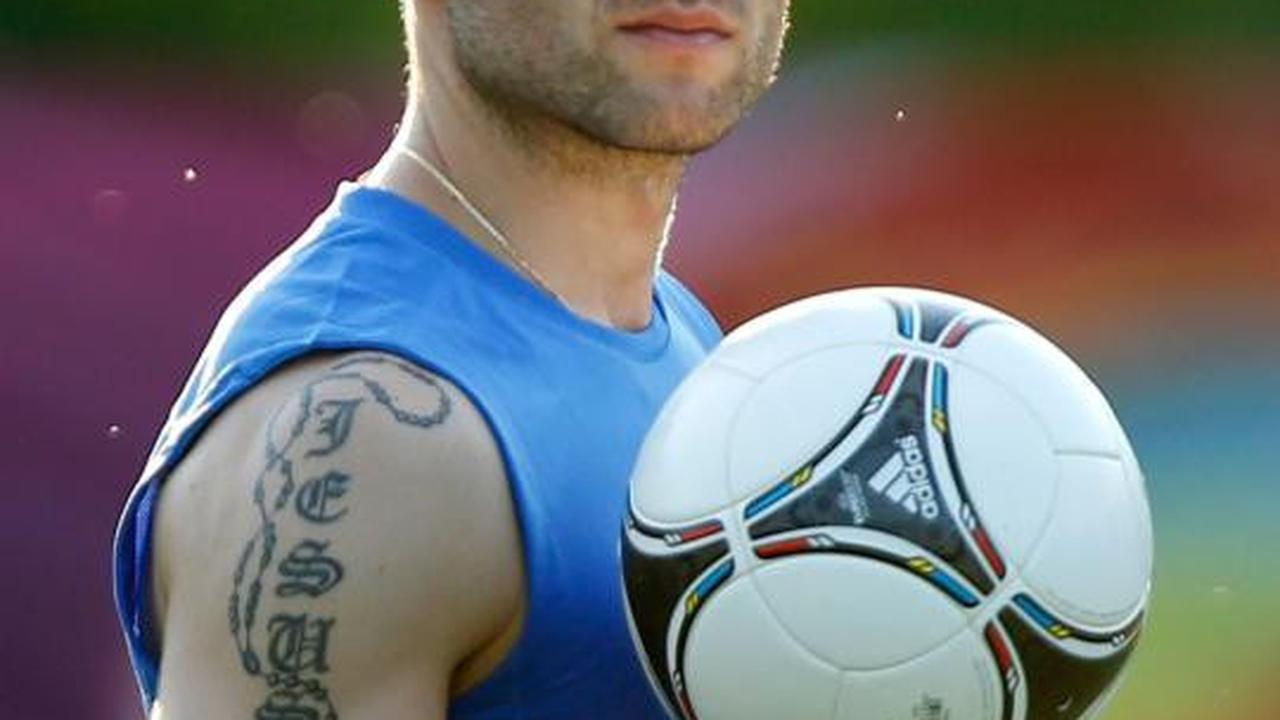 Bintang sepak bola bertato di Euro 2012