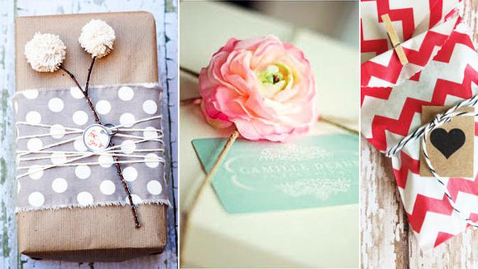 10 Ide Kreatif  Membungkus Kado Cantik Unik  dan Romantis 